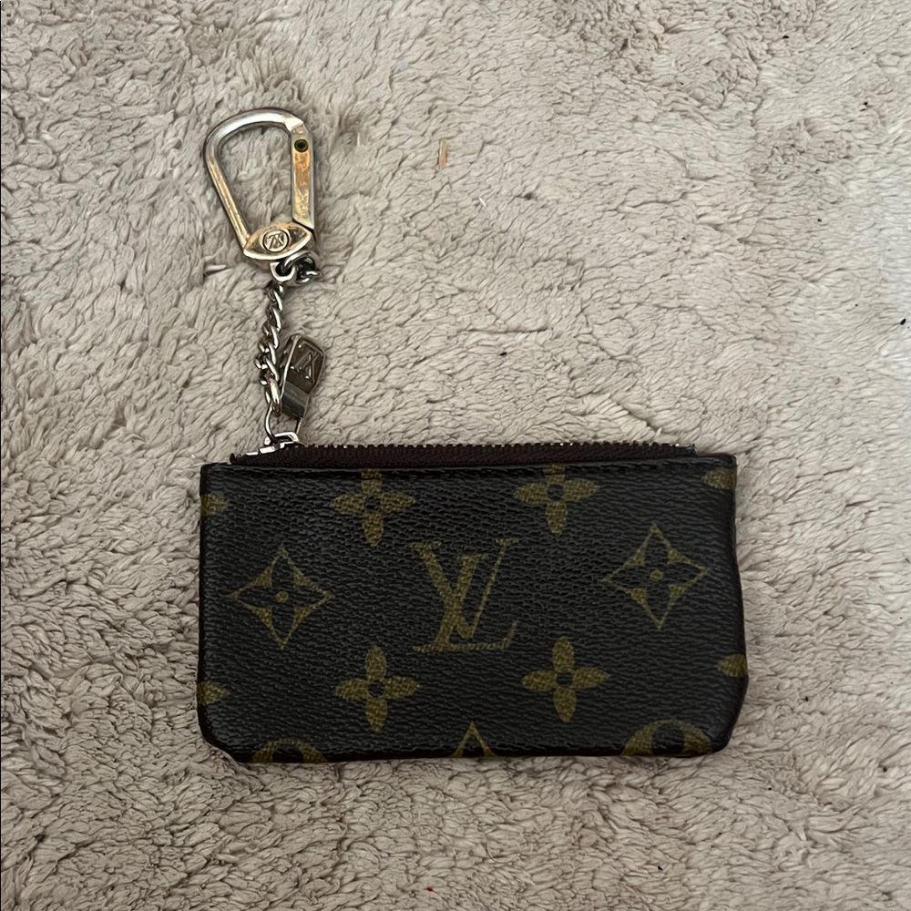 Louis Vuitton Black and Gold Monogram Pouch